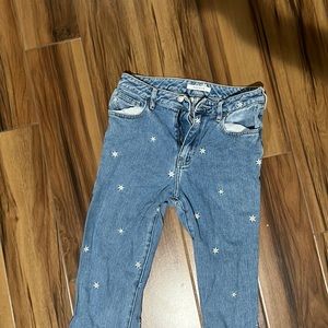 Pacsun flower mom jeans